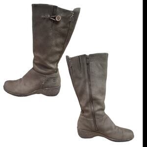 Timberland Paxton Olive Gray Green Suede Leather Mid Calf Boots Size 7 1/2 M